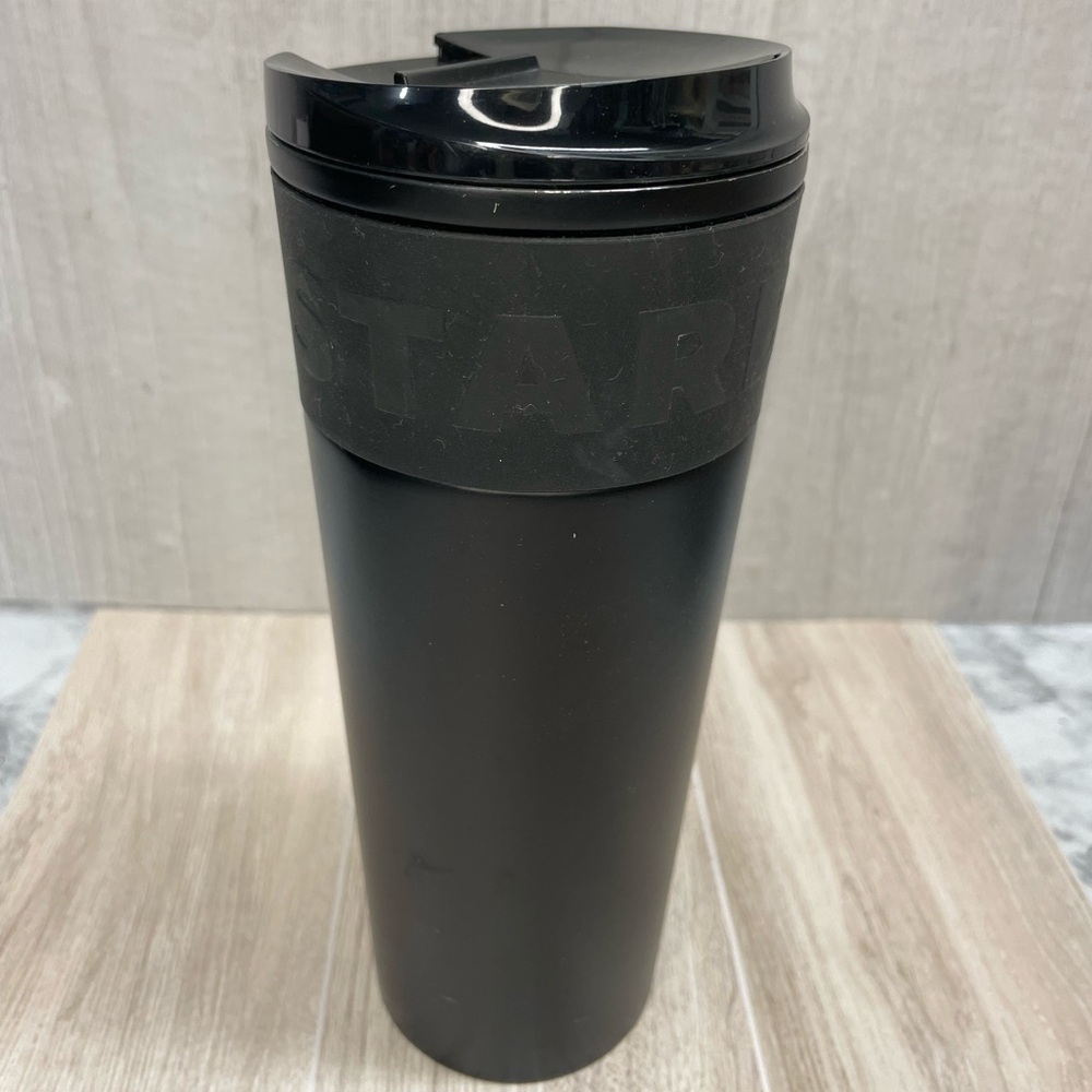 Starbucks Coffee Tea Beverage Tumbler Matte Black Stainless Steel Travel Mug